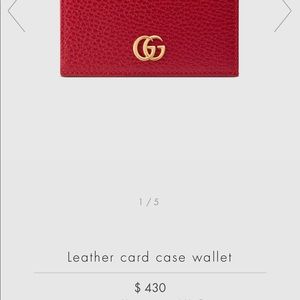 Brand new never used authentic Gucci card case wallet